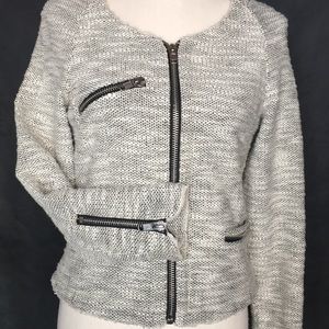 MNG Tweed Moto Jacket